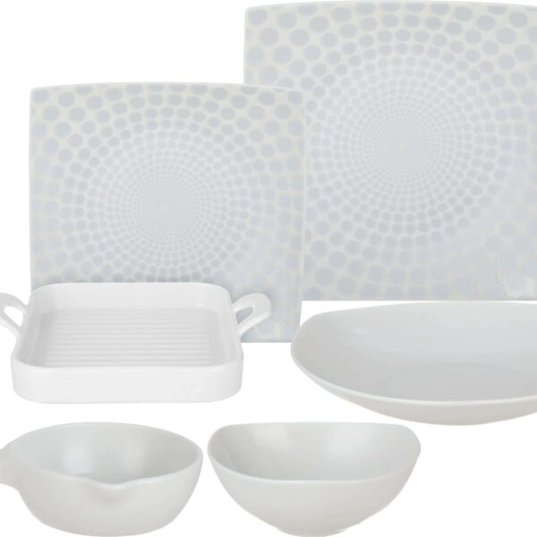 طقم عشاء بورسلين لوتس،26 قطعة ديملا ميكس أندماتش فولهام