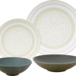 طقم عشاء بورسلين لوتس،24قطعة  ميكس أندماتش أندلسية بوستاج