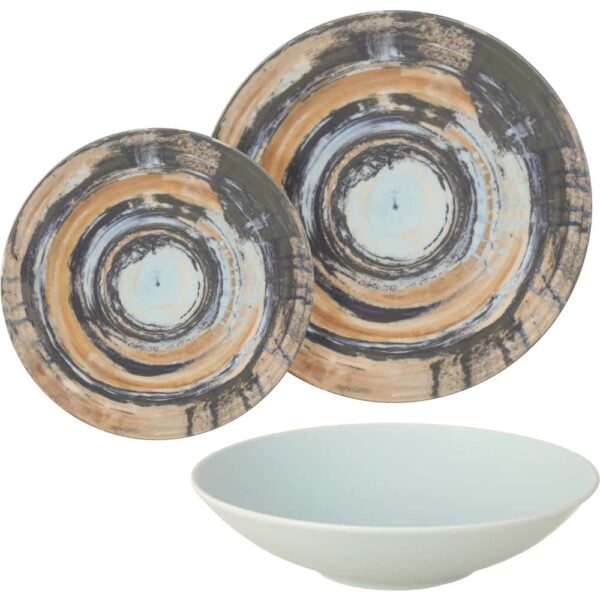 طقم عشاء كوب  بورسلين لوتس، 18 قطعة  برلين