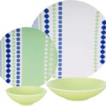 طقم عشاء بورسلين لوتس،24قطعة