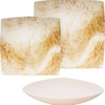 طقم عشاء بورسلين لوتس، 18 قطعة ديملا ميكس اندماتش