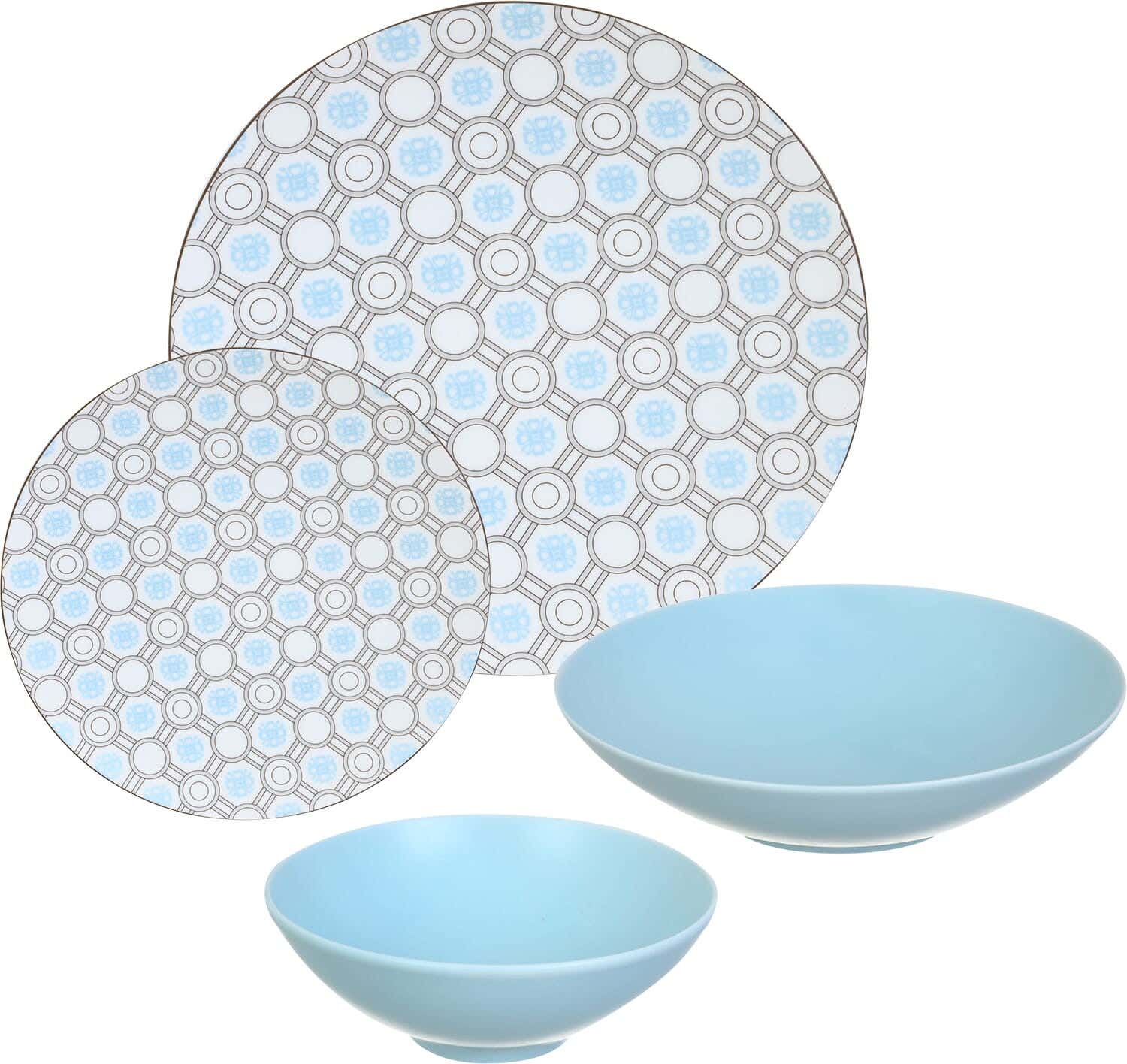 165_6tqztbeh1y6ddyxt_fdnrmo.jpg طقم عشاء بورسلين لوتس،24قطعة ميكس أندماتش موناكو أزرق - الصورة 1