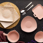 طقم عشاء بورسلين لوتس،26 قطعة