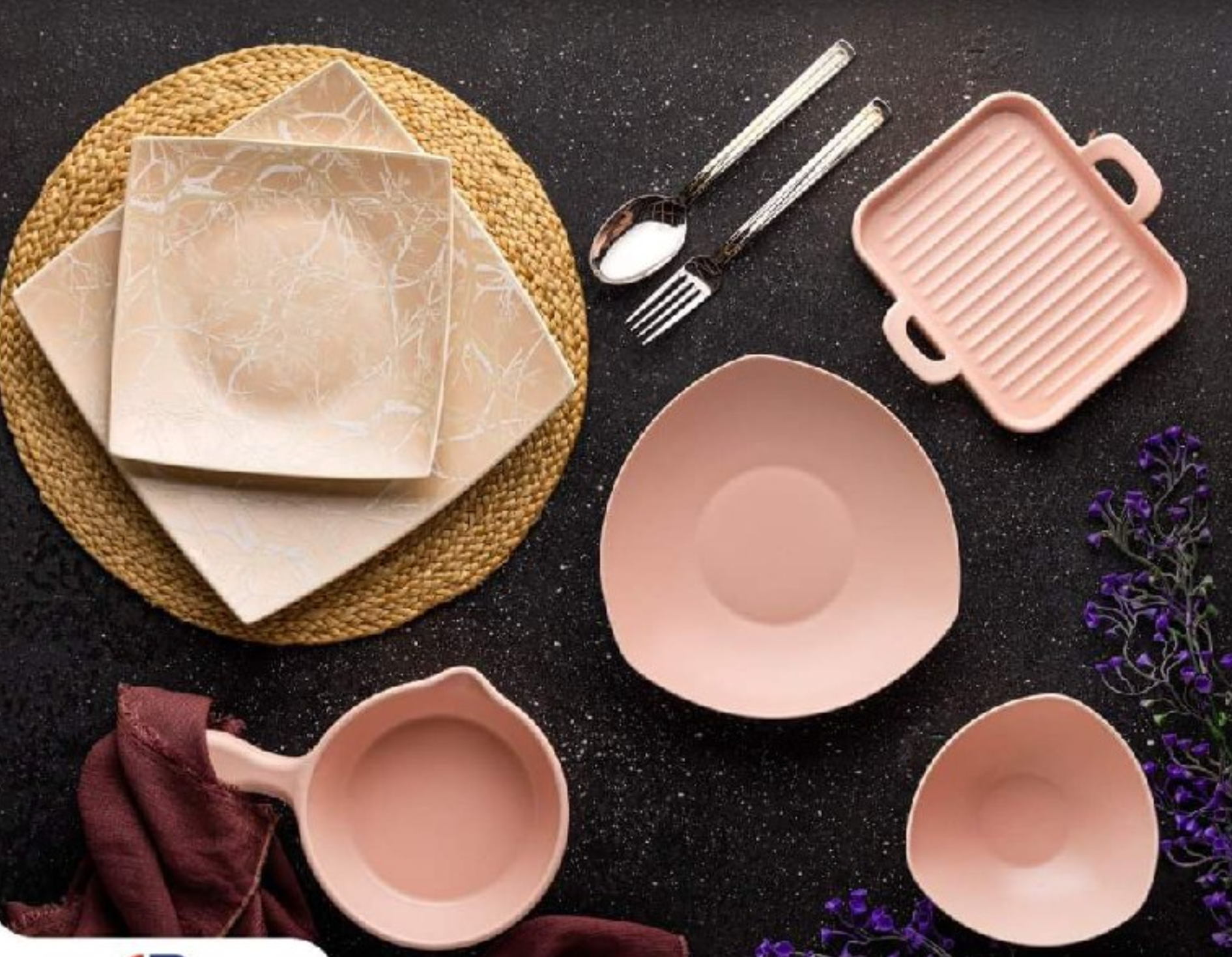 172cec01-bf64-4fa2-813c-47371b084105.png طقم عشاء بورسلين لوتس،26 قطعة - الصورة 1