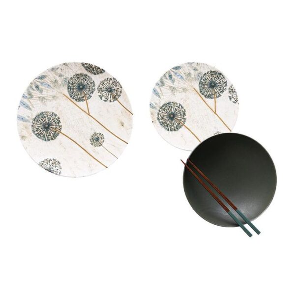 طقم عشاء كوب  بورسلين لوتس، 18 قطعة  ديجيتال هاواي