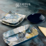 طقم عشاء بورسلين لوتس،19 قطعة  ديملا بلوايز