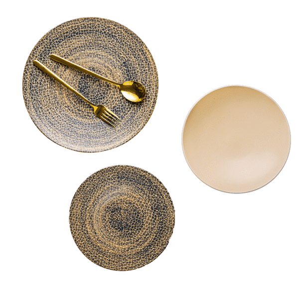 طقم عشاء كوب  بورسلين لوتس، 18 قطعة  كينود