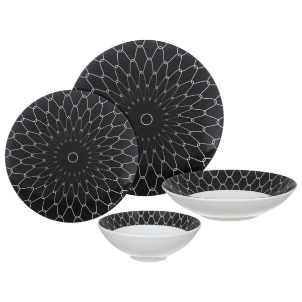 طقم عشاء بورسلين لوتس،24قطعة