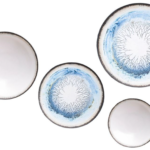 طقم عشاء بورسلين لوتس،24قطعة  أوشن