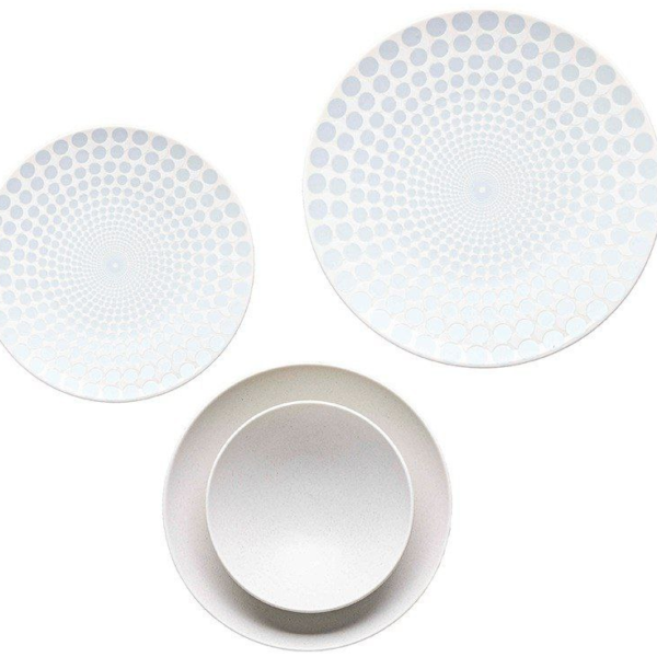 طقم عشاء بورسلين لوتس،24قطعة  ميكس أندماتش فولهام