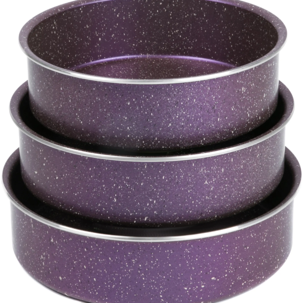 بلولاين طقم صينية فرن جرانيت 3 قطع