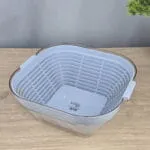 ⁦طبق أكريليك مع مصفاة ألوان متعدده للإستخدام اليومي⁩ - الصورة ⁦3⁩