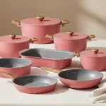 طقم حلة جيجيلي جرانيت 13 قطعة لون pink