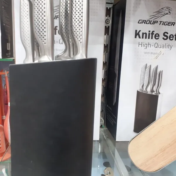طقم سكاكين حامل استانلس