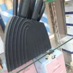 طقم سكاكين بحامل بلاستك اسود